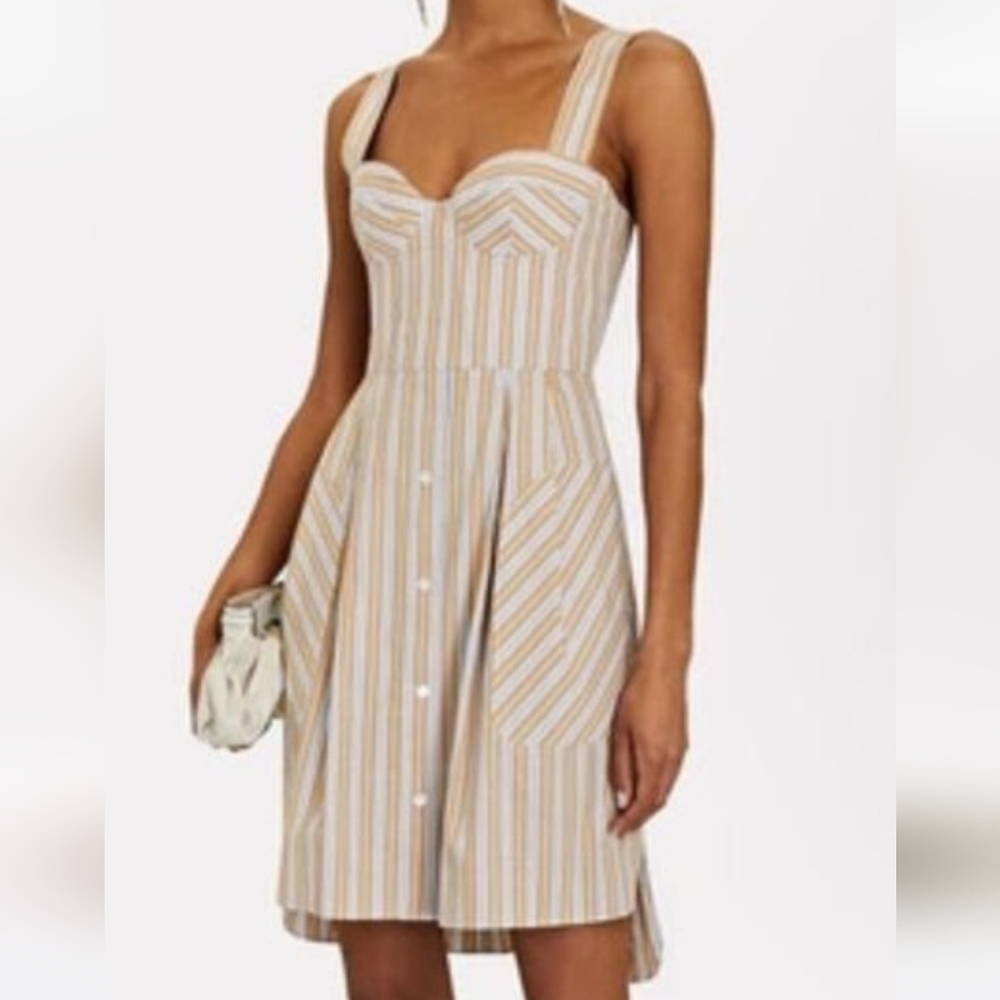 LIDAAN woman’s Lina Ruffle Poplin Mini Mini dress size small